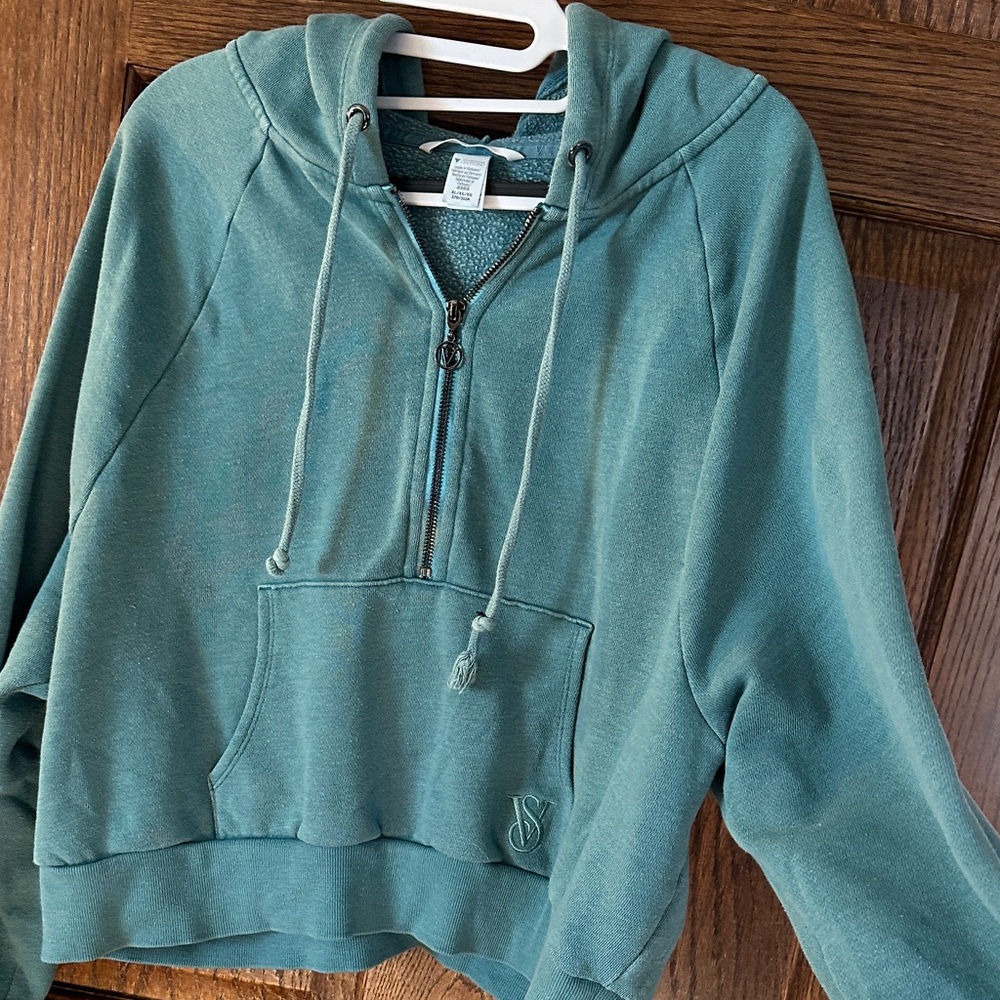Victoria's Secret Teal Hoodie Sweater